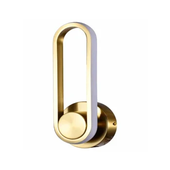 APLIQUE DECORATIVO BRONCE  LED INTEGRADO ARO ELIPTICO 12W 31CM*12CM*6CMCOD.4266