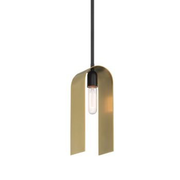 LÁMPARA DECORATIVA COLGAR LAMINA CURVEADA DORADA E27 10CM*15CM COD.3964