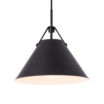 LÁMPARA DECORATIVA DE COLGAR NEGRA TRIANGULAR E27 27CM*10CM*120CM COD.3658