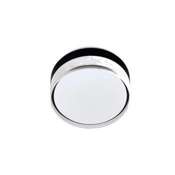 LÁMPARA DECORATIVA DE TECHO CIRC PLAFON NEGRO Y BLANCO 60W 49CM*10CM COD.3193