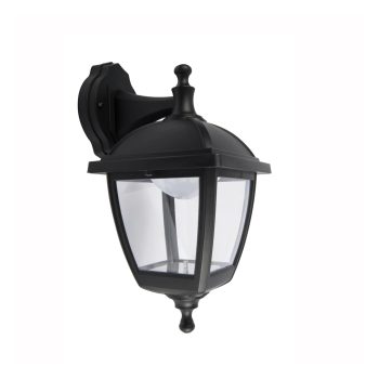 APLIQUE DEC TIPO FAROL OVALADO NEGRO MATE 18*22*33Cm E27 COD.3528