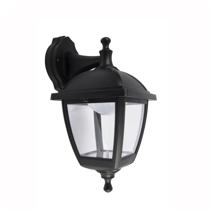 APLIQUE DEC TIPO FAROL OVALADO NEGRO MATE 18*22*33Cm E27 COD.3528